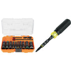 Klein Tools 65239 13-Piece Flip Socket Set and 65400 15-Piece Impact Pass Through Socket Set with Cases