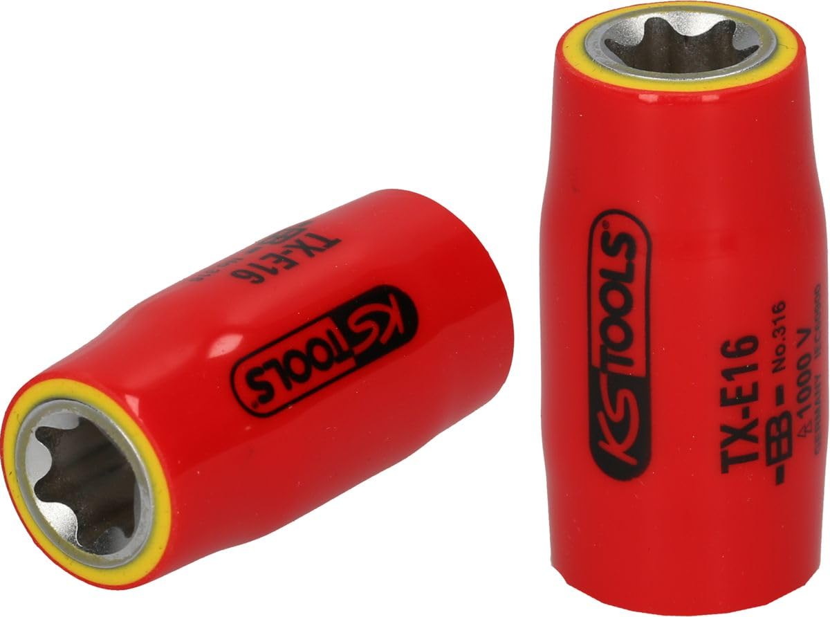 KS Tools 117.2358 1/2" Torx E-socket with protective insulation, E18