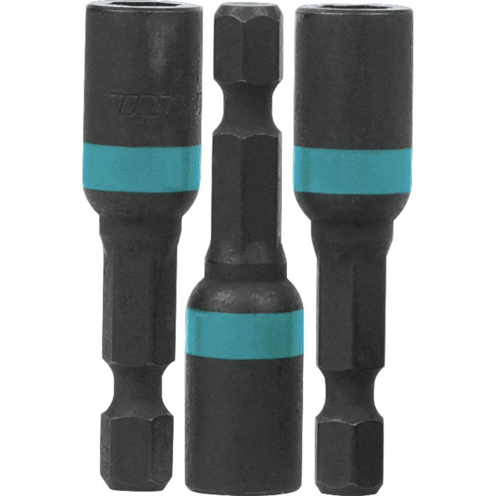 Makita A-97645 Impactx 1/4″ x 1-3/4″ Magnetic Nut Driver, 3 Pack