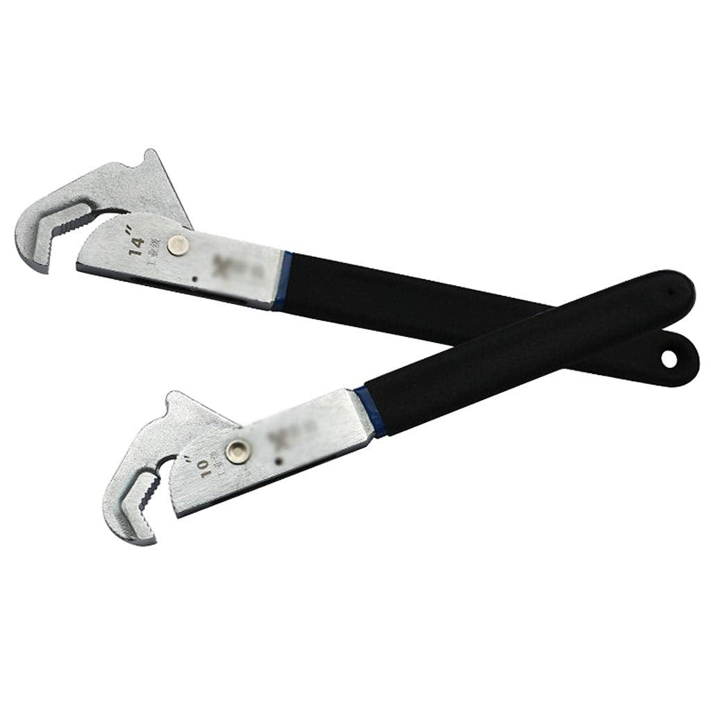 Universal Wrench Multifunction Adjustable Pipe Spanner Tool 4-16 Inch Home Hand Tools Quick Snap Grip