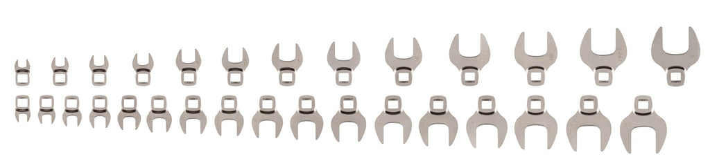 TEKTON 3/8 Inch Drive Crowfoot Wrench Set, 30-Piece | WCF94302