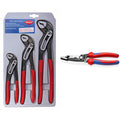 KNIPEX - 00 20 07 US1 Tools - 3 Piece Alligator Pliers Set (7, 10, & 12) (002007US1) & 72 8 Forged Wire Stripper, 8-Inch