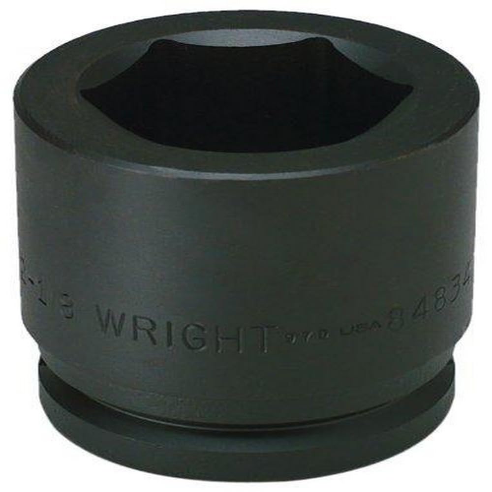 Wright Tool 84845 2-13/16-Inch 6 Point Standard Impact Socket with 1-1/2-Inch Drive,Black