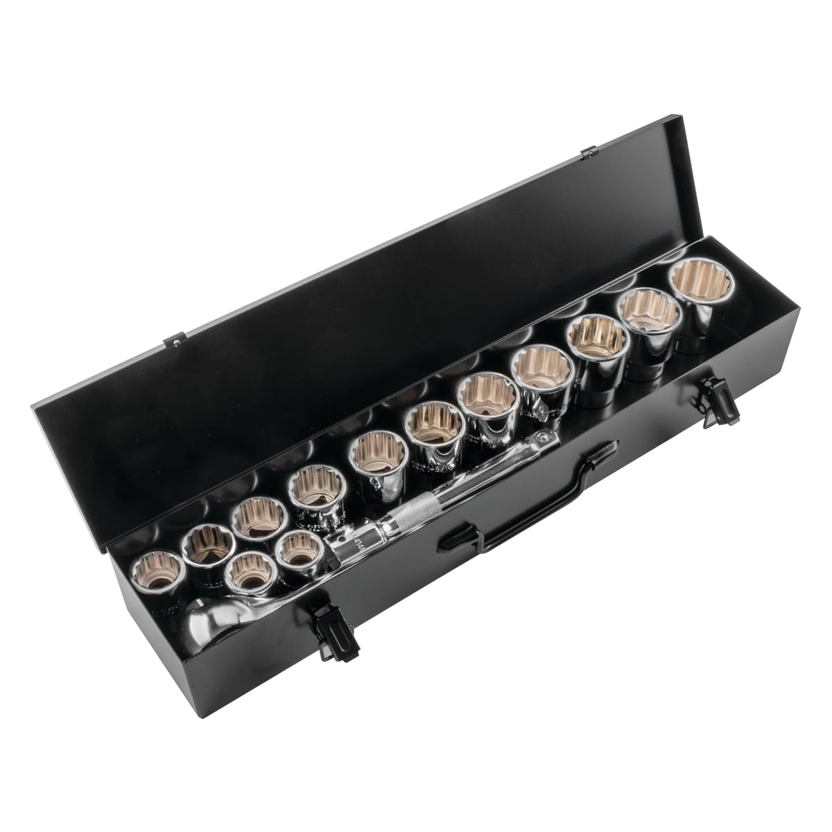 Titan Tools - 15 PC. 3/4 in. Drive 12 PT. SAE Socket Set