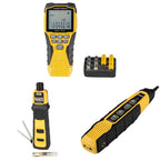Klein Tools VDV501-851 Cable Tester Kit with Scout Pro 3 & Klein Tools VDV500-820 Cable Tracer with Probe Tone Pro Kit & Klein Tools VDV226-110 Ratcheting Modular Data Cable Crimper