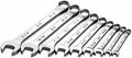 SK Tools USA 9 Piece, Regular, 6 & 12 Point, SAE SuperKrome® Combination Wrench Set: 1/4" - 3/4" | 86011