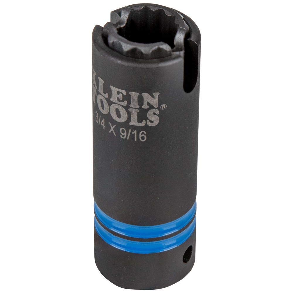 Klein Tools Impact Socket Set (5-Piece) + Slotted Impact Socket (3/4 and 9/16-Inch)