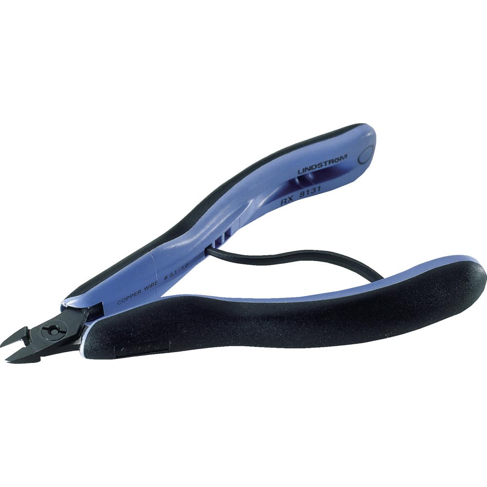 Lindstrom RX8149 - RX Series Flush Cutter - Small Head Tip - Ergonomic Handles - 22-38 Guage Cutting Capacity - 5.47" L
