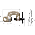 SUPER TOOL SJC1 Screw Cam Clamp J Type