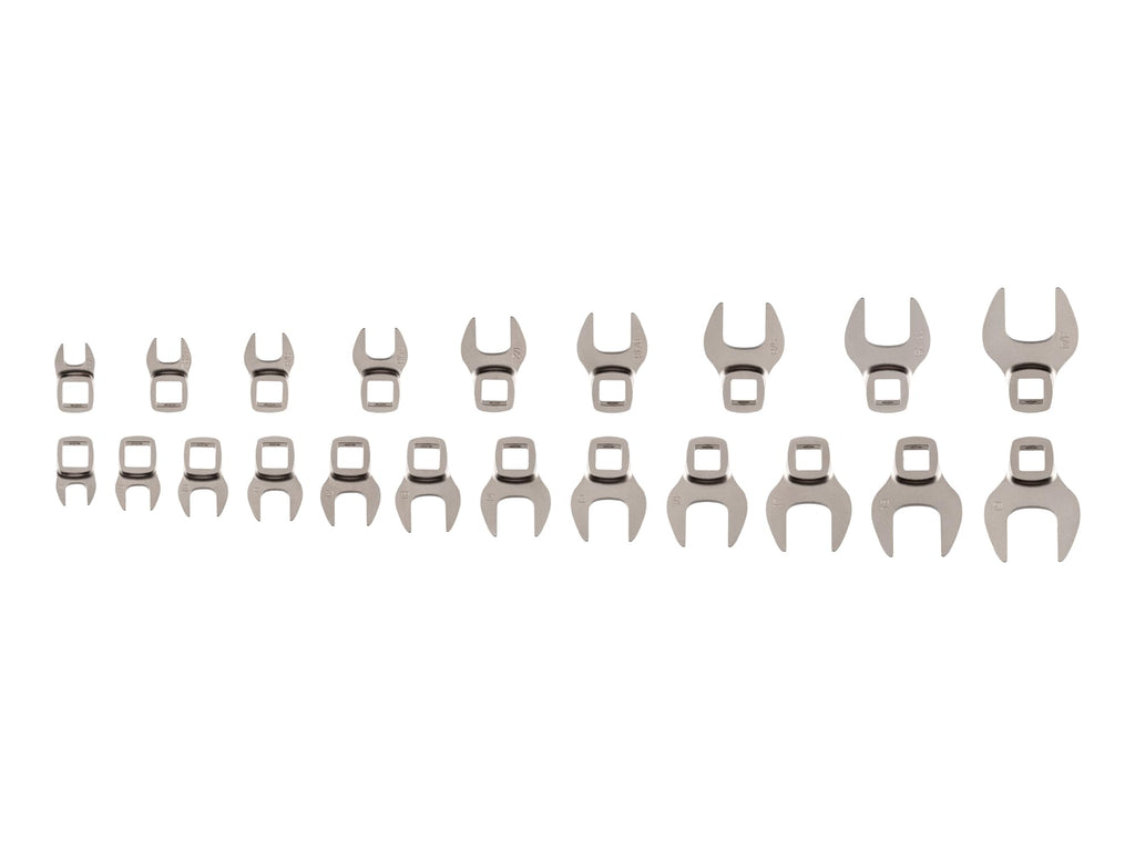 TEKTON 3/8 Inch Drive Crowfoot Wrench Set, 30-Piece | WCF94302