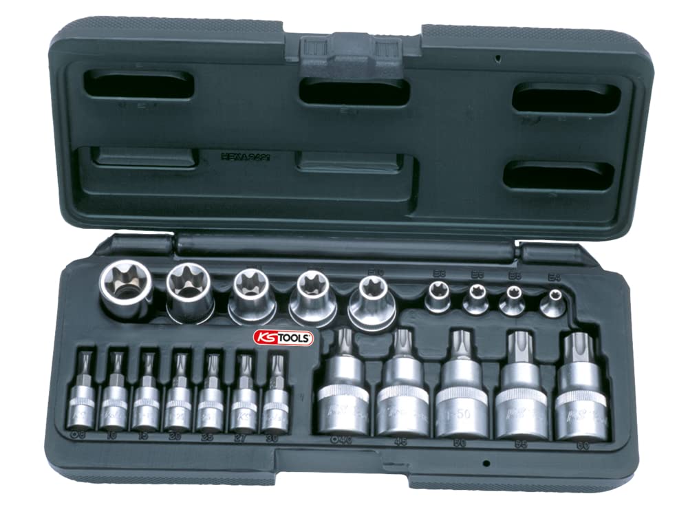 KS TOOLS 922.4307 Set of 21 pieces male/female torx 1/4" - 1/2" - E4