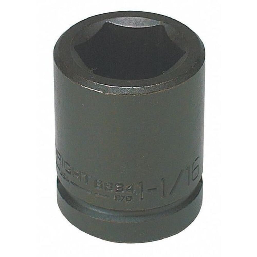 Wright Tool 68118 3/4" Drive 6 Point Standard Impact Socket 3"