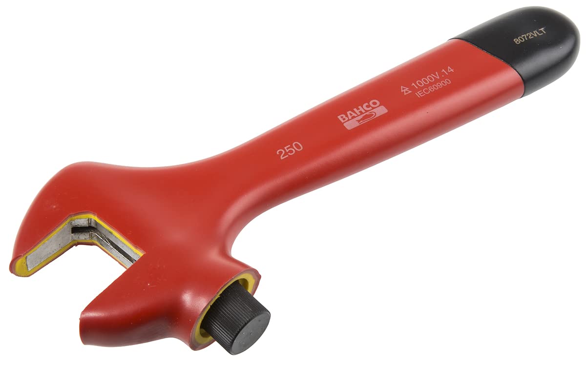 BAHCO 8072V 1000 Volt 10 Inch Adjustable Wrench