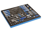 irimo Foam 1/2" and 1/4" Cups and Accessories, PH, Flat and Pozidriv Screwdrivers - 60 Pieces