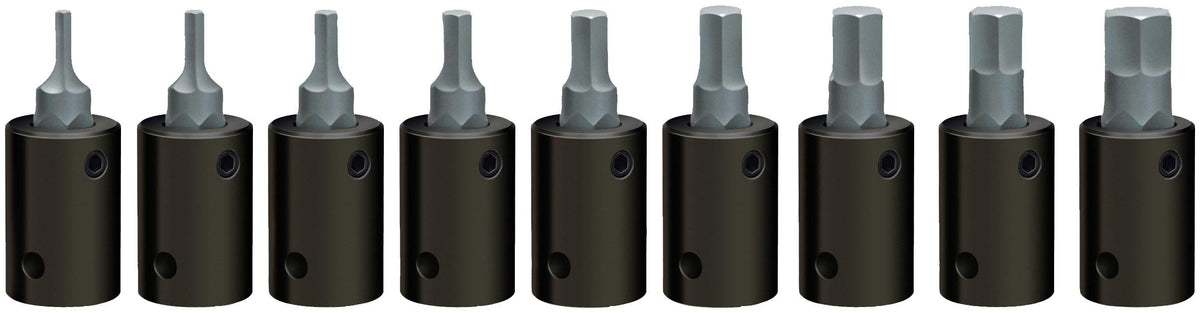 Wright Tool 363 3/8" Drive Metric Impact Hex Bit Socket Set (9-Piece)