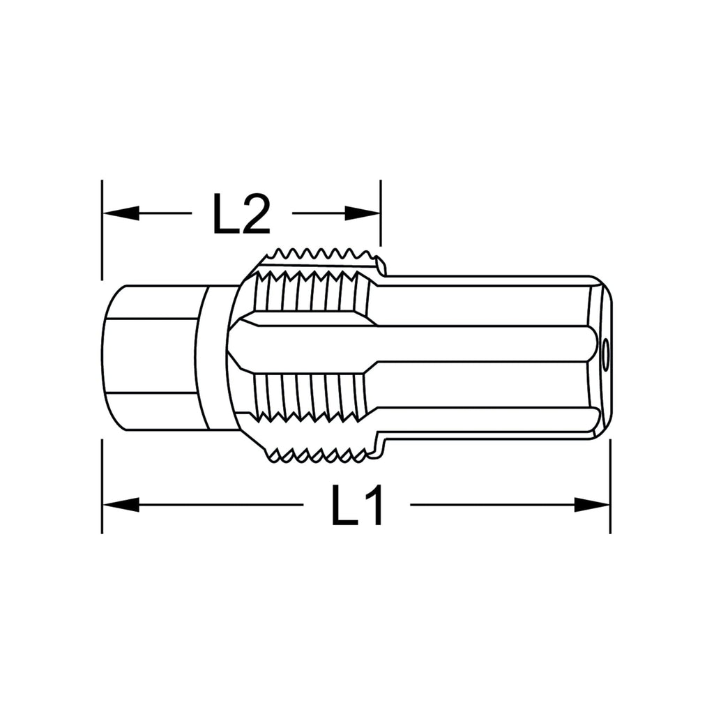 KS Tools 150.2544 Tap with Guide Bolt for NOX Sensors M20 x 1.5