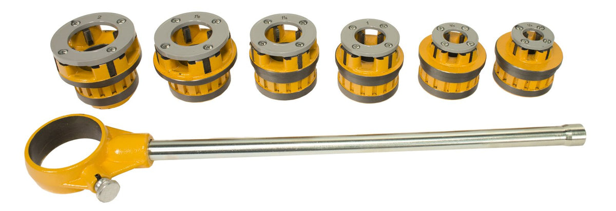 Steel Dragon Tools 12-R Manual Ratchet Pipe Threader Kit 418 Oiler 460 Chain Vise 2A Cutter