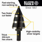 Klein Tools Knockout Punch Set with Step Drill Bit