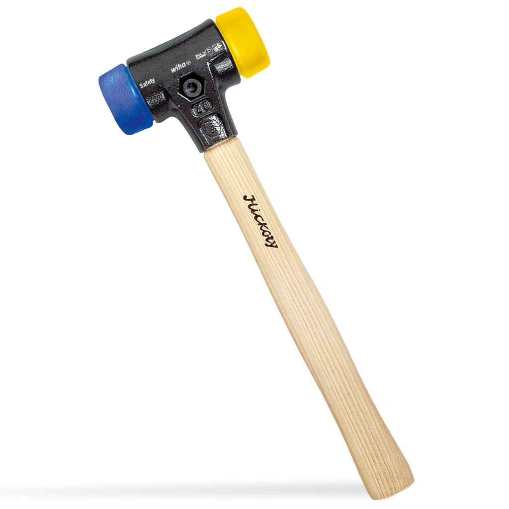 Wiha 83299080L Safety Very Hard Soft-Faced Long Hammer, White, 80 mm
