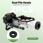 38CC T Pile Driver, 4-Stroke Gasoline Pile Driver Hammer, Construction Base Pile Driver, Portable Orchard Pile Driver, Guardrail/Triangular Steel Pile Driver Single Cylinder Air Cooling 7500r/min
