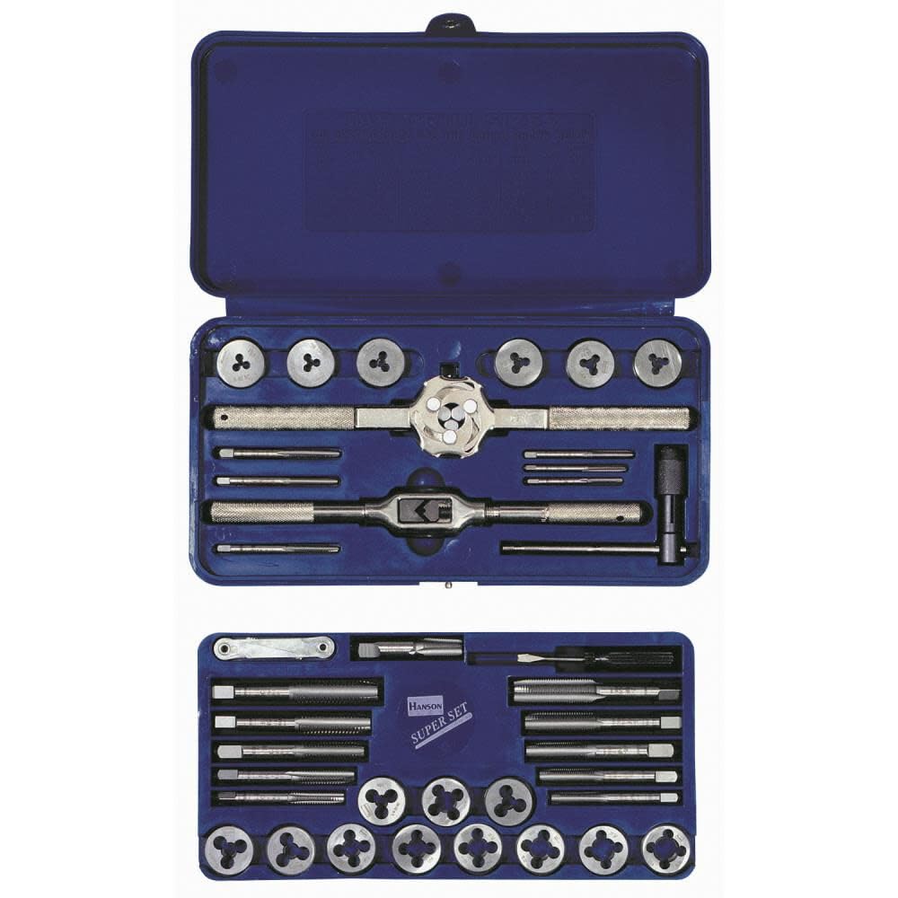 TAP + DIE 39PC SET MS/RD FRACTIONAL