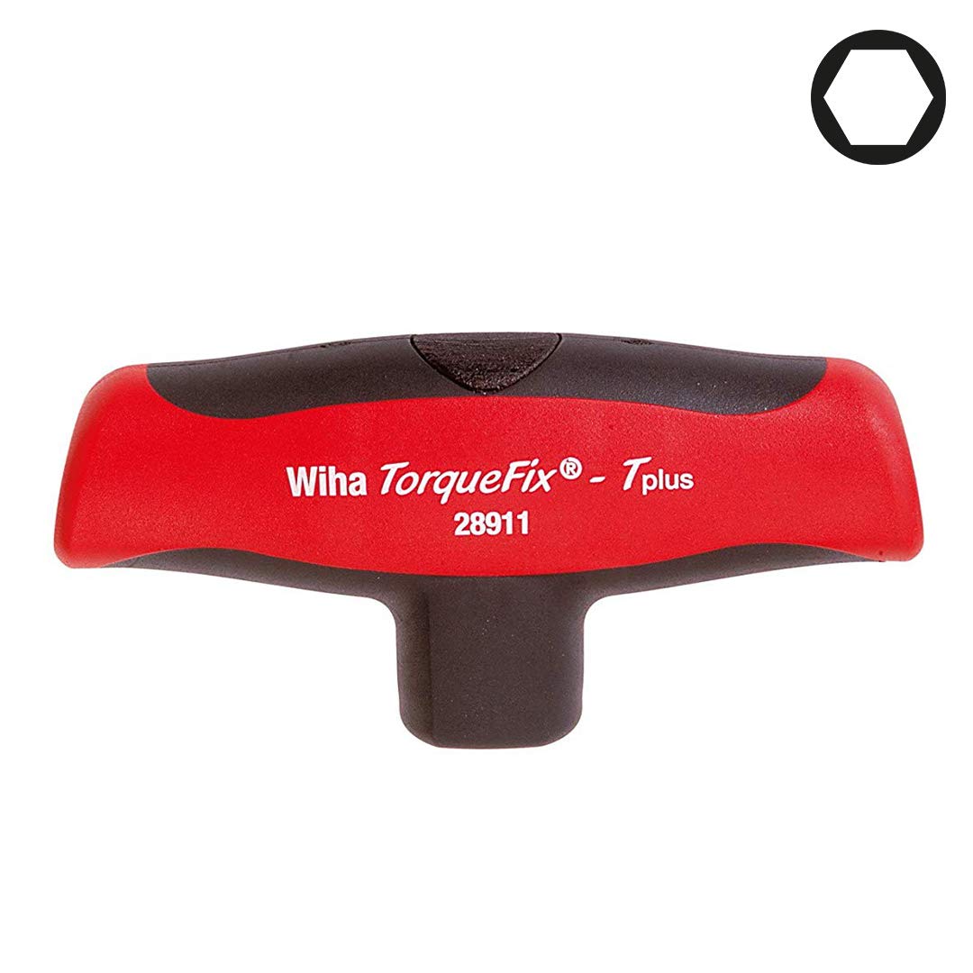 Wiha 289110800" Torque Fix T Plus QG Screwdriver, Black/Red, 8 N m