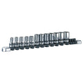 Nepros 3/8"sq. Semi-Deep Socket Wrench Set (12pcs.)