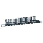 Nepros 3/8"sq. Semi-Deep Socket Wrench Set (12pcs.)