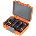 Klein Tools Impact Socket Set (5-Piece) + Slotted Impact Socket (3/4 and 9/16-Inch)