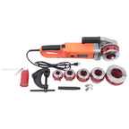 Pipe Threader, Electric Pipe Threader, 2300W 110V Strong Power Multi-purpose Pipe Threading Tool Kit w/ 6 Dies 1/2"-2" and Carrying Case, Heavy-Duty Aluminum and Steel Hand-Held Power Drive Kit