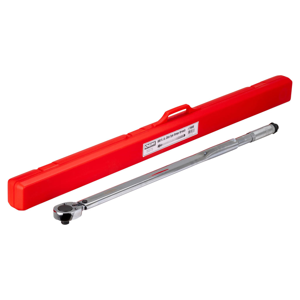 OEMTOOLS 37309 3/4” Drive Click-Style Torque Wrench, 3/4 Torque Wrench, Tire & Wheel Tools, Torque Wrenches, Mechanic Tools, Tire Removal Tools
