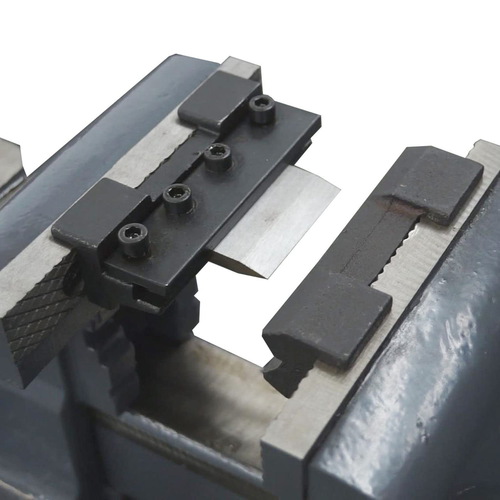 KAKA INDUSTRIAL Bench Vises 8 Inch Jaw Width, 8.7 Inch Jaw Opening Homeowner's Vise, Swivel Base Heavy Dutyl, for Drilling, Pipe Cutting, Woodworking HIS-200