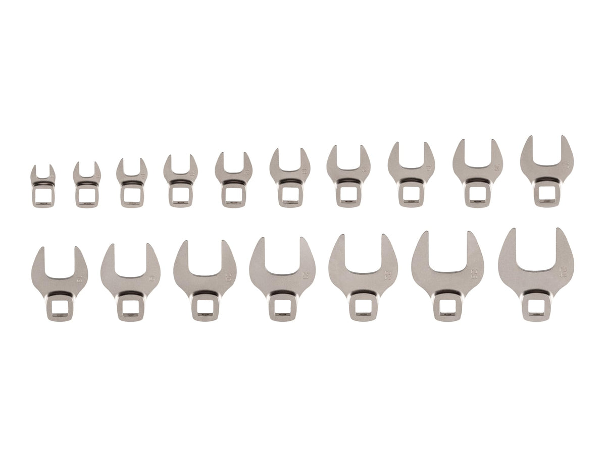 TEKTON 3/8 Inch Drive Crowfoot Wrench Set, 30-Piece | WCF94302