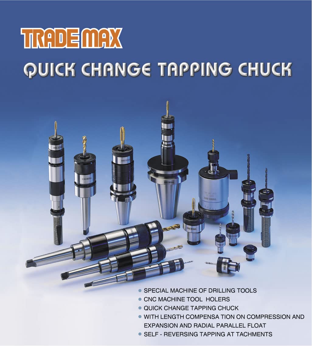M3-M12 TRADE MAX PNEUMATIC TAPPING MACHINE, 400 HIGH SPEED, TAP COLLECTS INCLUDED (AQ-12-950) Made in Taiwan
