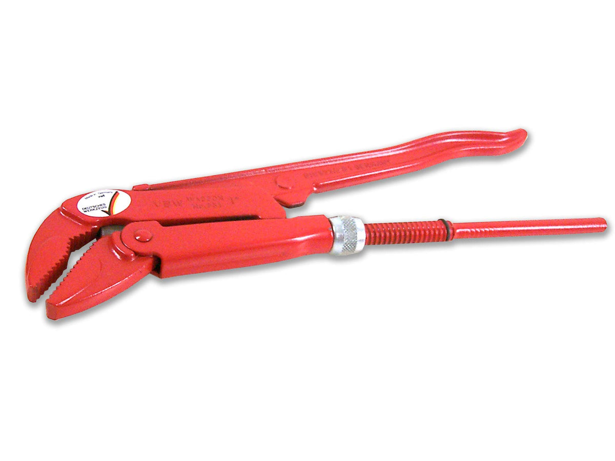 VBW 111015 Corner pipe wrench 45° 38,1mm in red lacquered/polished