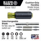 Klein Tools 80028 Hand Tools Kit includes Pliers, Screwdrivers, Nut Drivers, Backpack, and More Jobsite Tools, 28-Piece & 80019 Tool Set, Multi-Bit Screwdriver and Nut Driver Tool Kit, 4-Piece