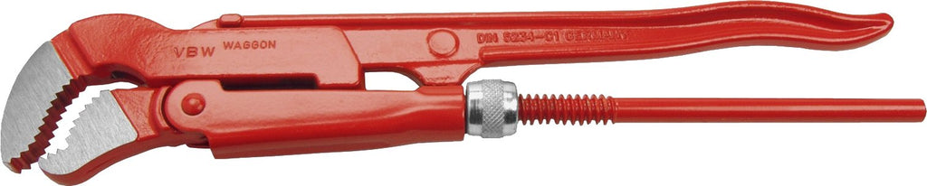 VBW 952030 S-Shaped Pipe Wrench, Red, 3" 76,2 mm