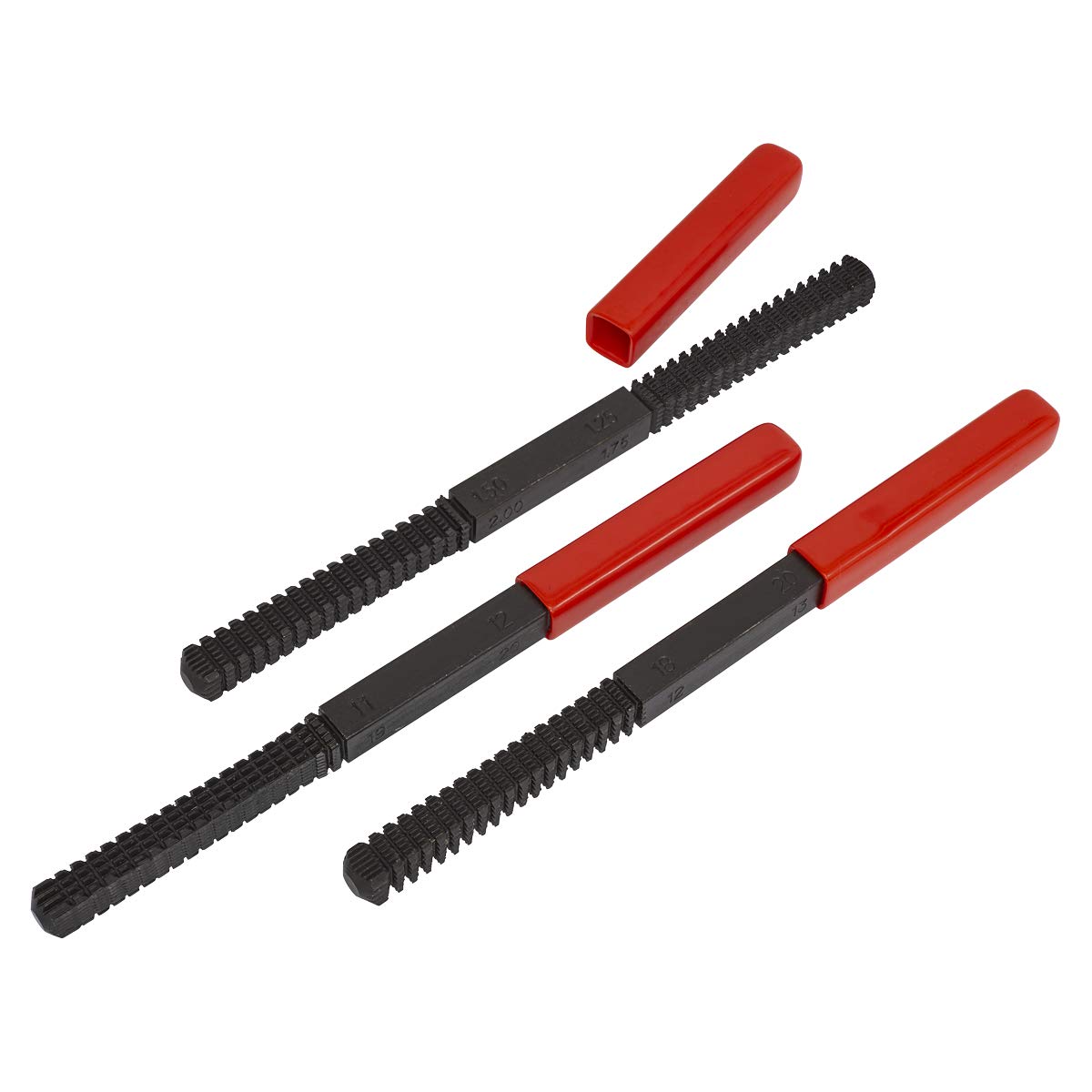 Sealey AK313 Thread Restoring File Set, 50mm x 84mm x 260mm, 3 Pieces