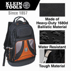Klein Tools 55421BP-14 Tool Bag Backpack, Heavy Duty Tradesman Pro Tool Organizer & Dipped Plier Kit, Diagonal-Cutting, Needle-Nose, Side-Cutting High Leverage Linesman Pliers