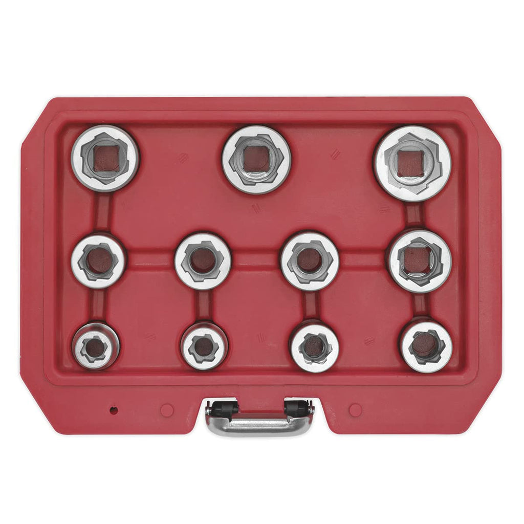 Sealey Ak7281 Bolt Extractor Socket Set 11Pc 3/8Sq Drive Metric