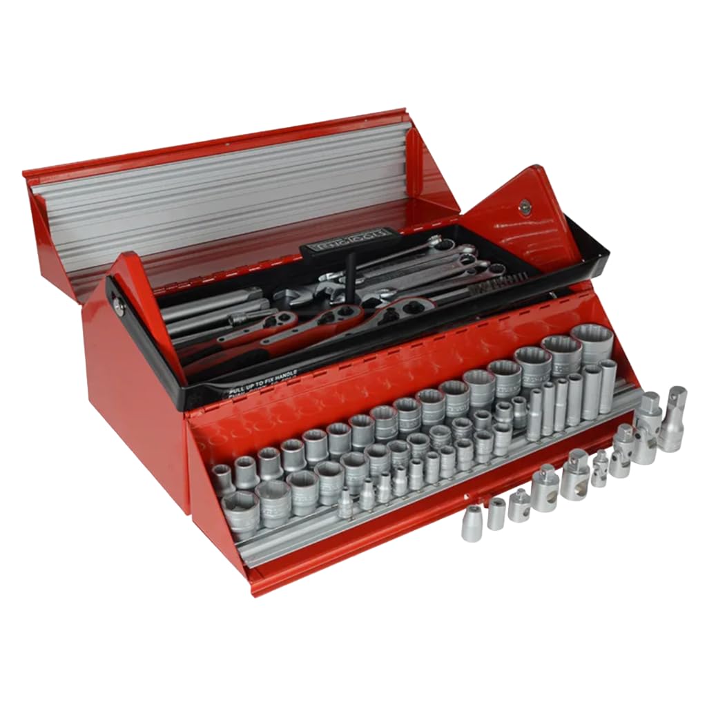 Teng Tools 187 Piece Mechanics Tool Kit - TC187, Silver