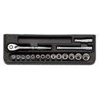 Kyoto Machine Tools (KTC) Socket Wrench Set, TB410, Insertion Angle: 0.5 inches (12.7 mm), 14 Pieces, 1 Set