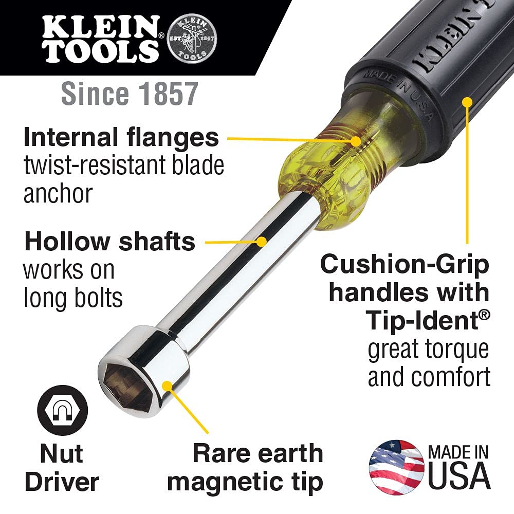 Klein Tools 80028 Hand Tools Kit includes Pliers, Screwdrivers, Nut Drivers, Backpack, and More Jobsite Tools, 28-Piece & 80019 Tool Set, Multi-Bit Screwdriver and Nut Driver Tool Kit, 4-Piece