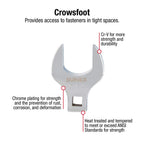 Sunex Tools Jumbo Crowfoot Wrench Set Bundle - SAE & Metric Sizes (14 + 8 Pieces)