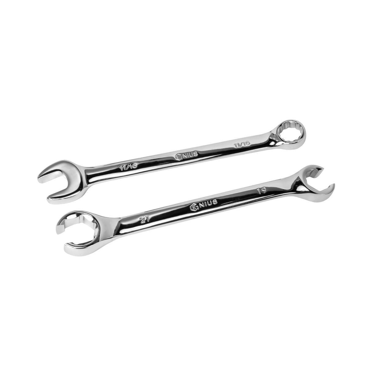 Genius Tools 41PC Metric & SAE Combination & Flare Nut Wrench Set - MS-041MS