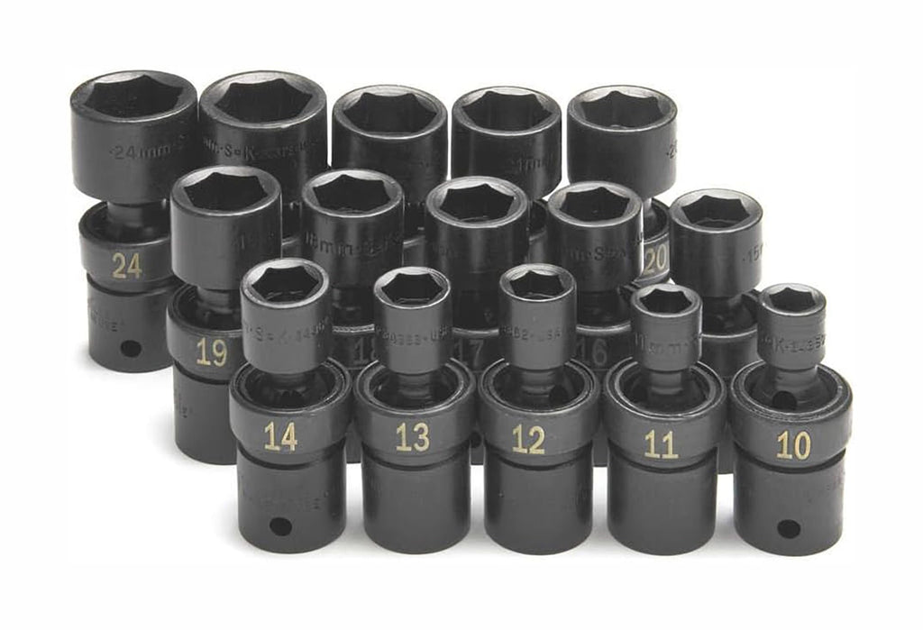 SK PROFESSIONAL TOOLS 34350 Impact Socket Set,1/2" Drive,15 Pieces