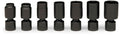 Wright Tool 3/8" Dr., 7 Pc. Universal Power Socket Set 3/8" - 3/4"