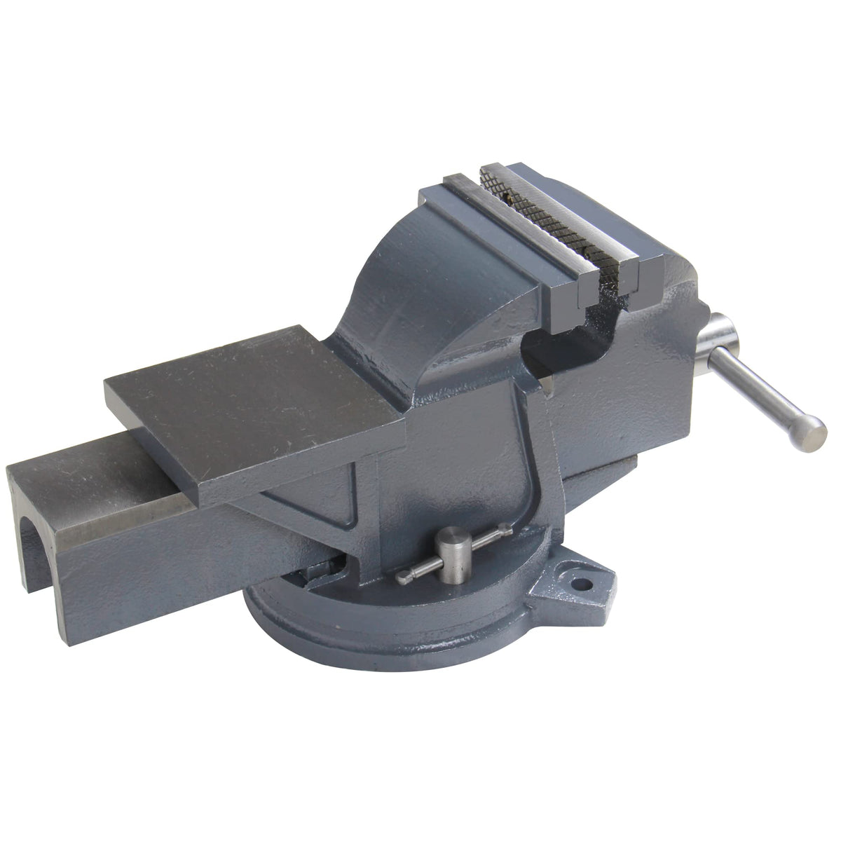 KAKA INDUSTRIAL Bench Vises 8 Inch Jaw Width, 8.7 Inch Jaw Opening Homeowner's Vise, Swivel Base Heavy Dutyl, for Drilling, Pipe Cutting, Woodworking HIS-200