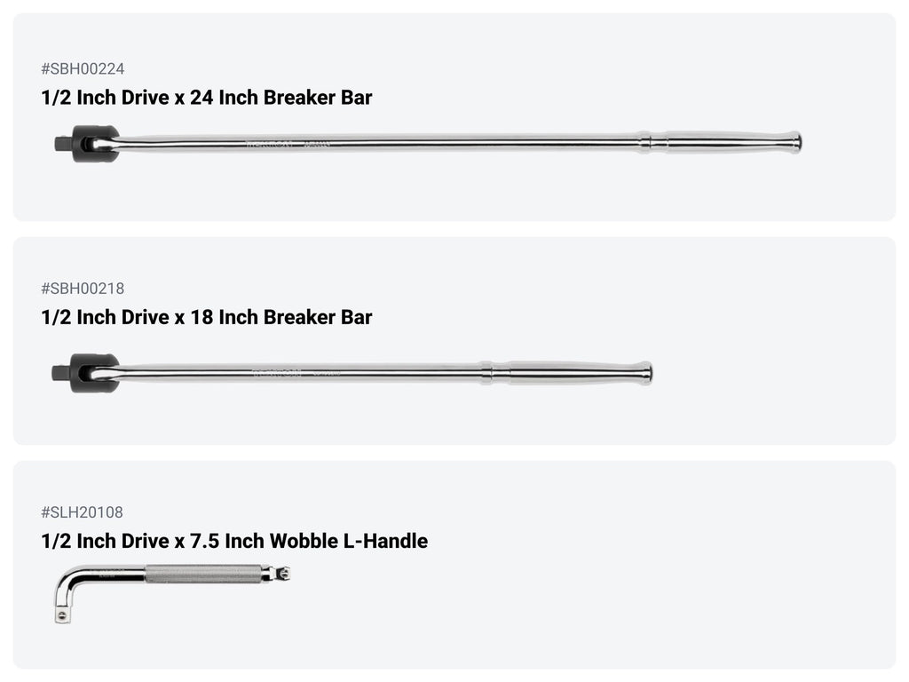 TEKTON 1/2 Inch Drive Ratchet Set Set, 9-Piece | SDR99203