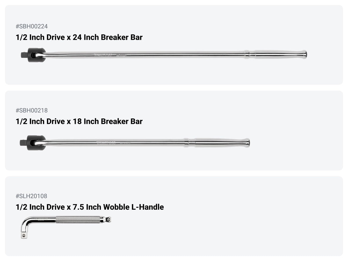 TEKTON 1/2 Inch Drive Ratchet Set Set, 9-Piece | SDR99203
